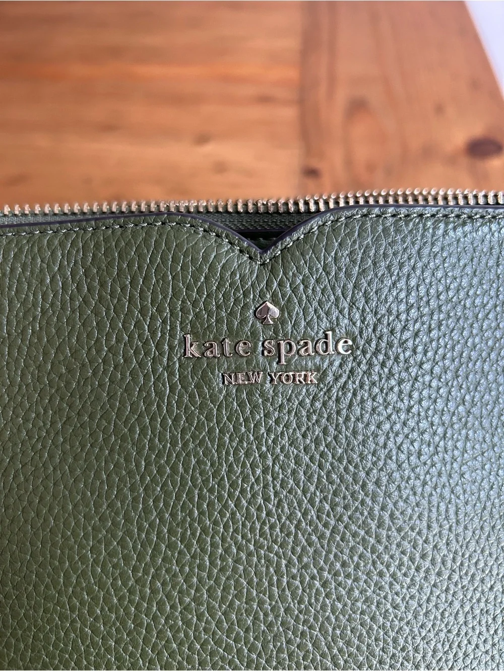 Kate Spade Green Pebbled Leather Crossbody